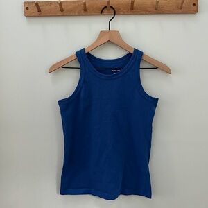Everlane Women's Fitted Blue Tank Top